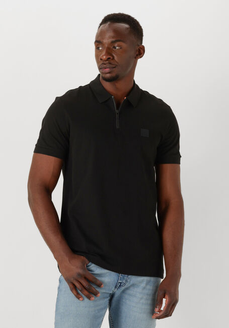 BOSS ORANGE Polo PASSERZIP en noir - large