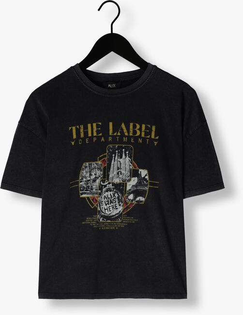 ALIX THE LABEL T-shirt LADIES KNITTED THE LABEL T-SHIRT en noir - large