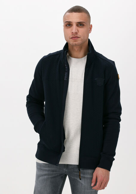 PME LEGEND Gilet ZIP JACKET STRUCTURE SWEAT Bleu foncé - large