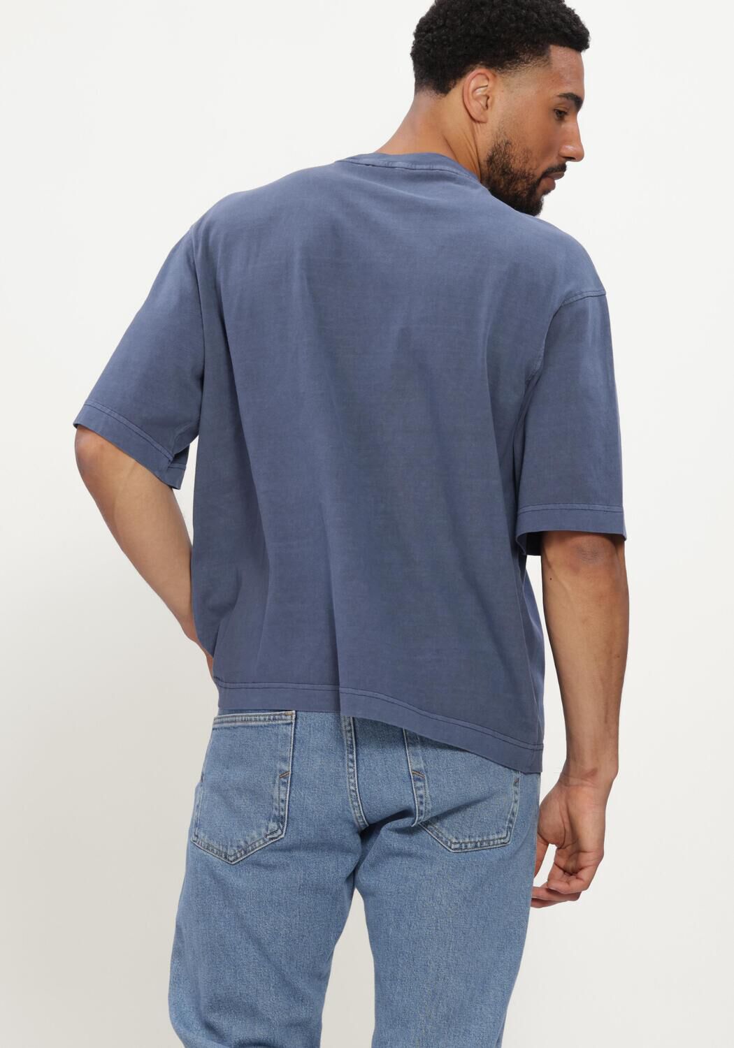 SELECTED MEN T-shirt SLHBOXYCORY SS O-NECK TEE en bleu - large