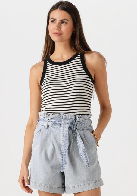 CATWALK JUNKIE Haut STRIPED RIBBED SINGLET en blanc - large