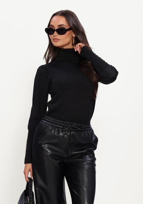 NUKUS Col roul&eacute; SYLVIA PULLOVER en noir - large