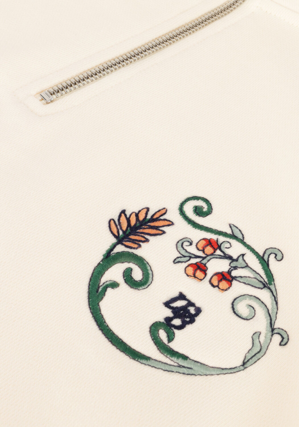 WOODBIRD Chandail LASS CURL HALF-ZIP Blanc - large