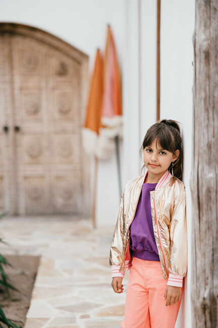 PETIT BLUSH Jack METALLIC JACKET en or - large