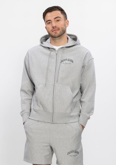 CALVIN KLEIN Chandail LS PREMIUM TERRY CALVIN COLLEGIA Gris clair - large