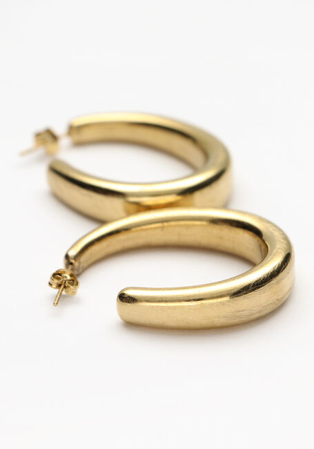 NOTRE-V Boucles d'oreilles OORBELLEN GROOT MAT Doré - large