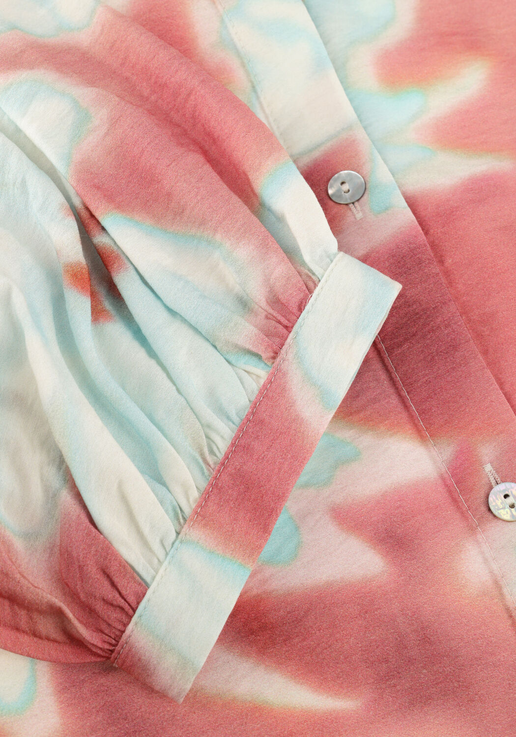 Multi JANSEN AMSTERDAM  PIP BLOUSE WF 761 3/4 PUFFED SLEEVE WIDE FIT - large