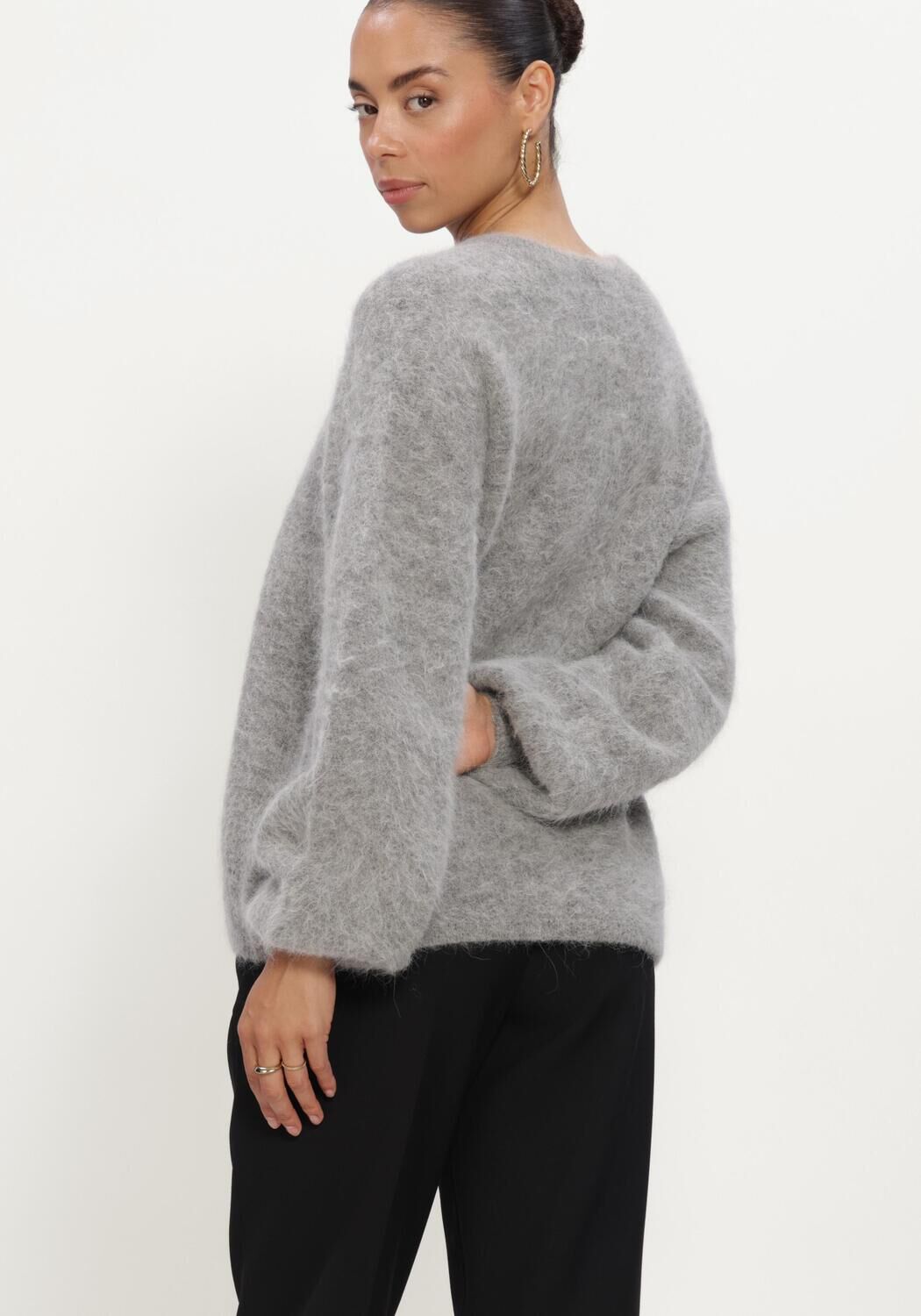 LINA LOCCHI Pull LL-BENIGNE Gris clair - large