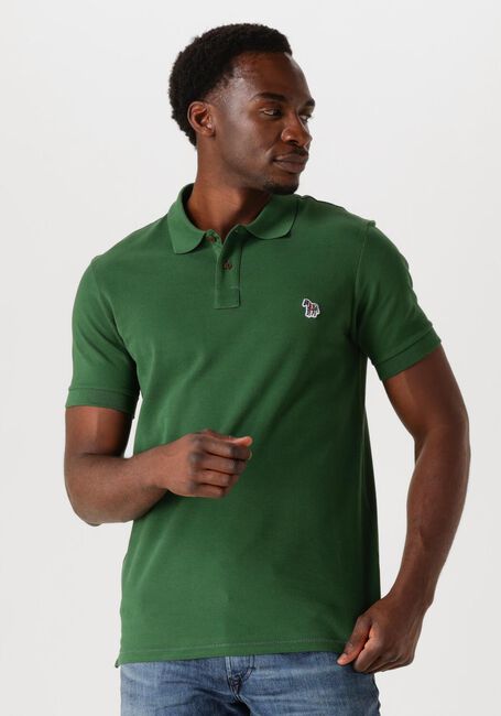 PS PAUL SMITH Polo MENS SLIM FIT SS POLO SHIRT ZEBRA en vert - large