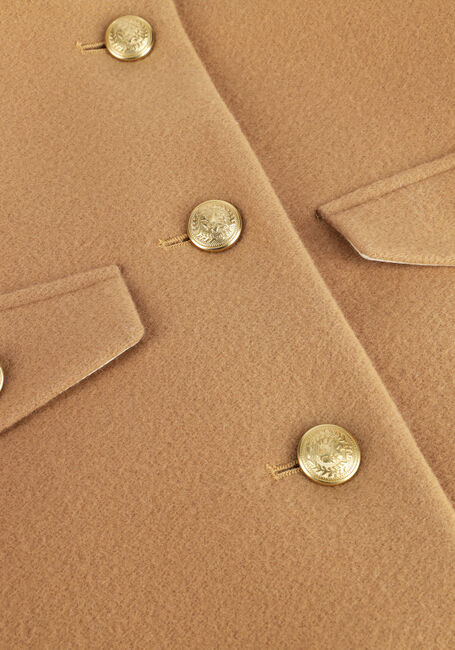 Bruine TOMMY HILFIGER Jack CROP WOOL GOLD BUTTON JACKET Bruine TOMMY HILFIGER Jack CROP WOOL GOLD BUTTON JACKET - large