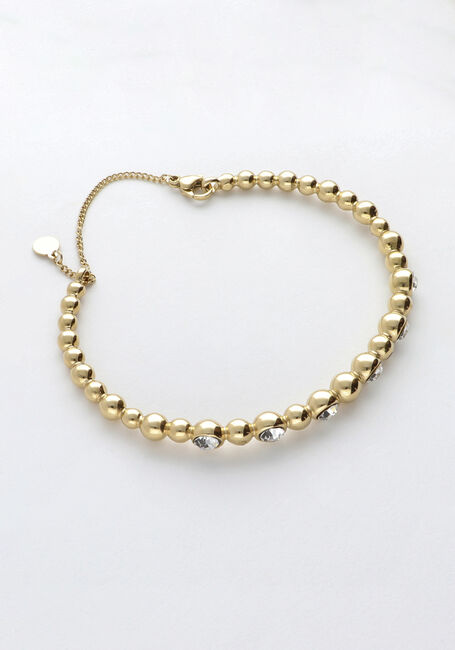 NOTRE-V Bracelets BANGLE STONE CRYSTAL Doré - large
