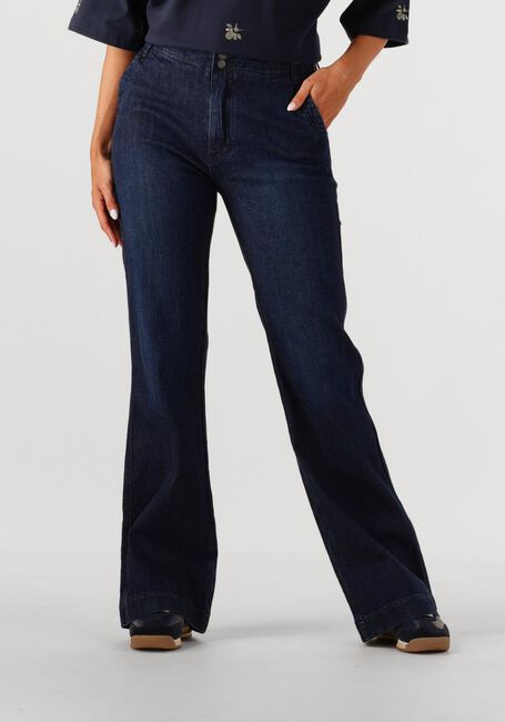 SUMMUM Wide jeans BOOTCUT CROPPED LIGHT WEIGHT COTTON Bleu foncé - large