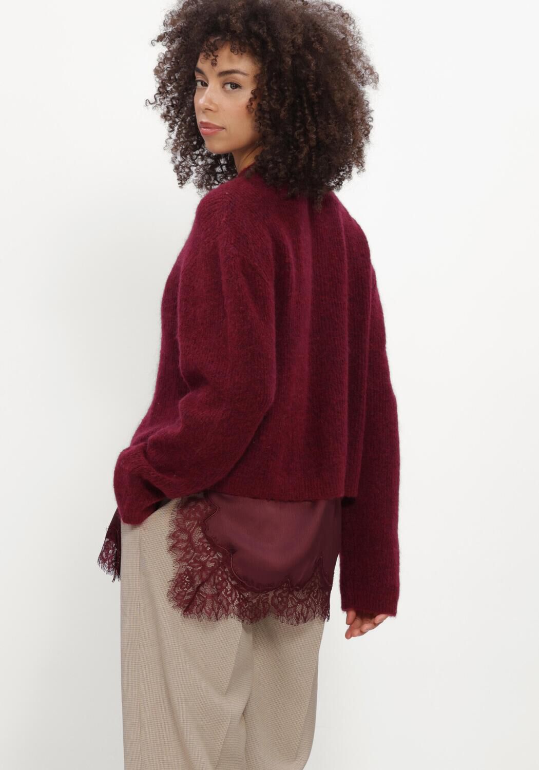 CATWALK JUNKIE Pull CARDIGAN Bordeaux - large