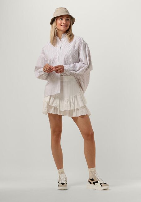 COLOURFUL REBEL VICKY STRIPED DROPPED SHOULDER BLOUSE Blouses Sable - large