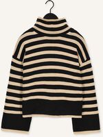 MY ESSENTIAL WARDROBE Col roulé SILA STRIPED KNIT ROLLNECK en noir MY ESSENTIAL WARDROBE Col roulé SILA STRIPED KNIT ROLLNECK en noir - medium