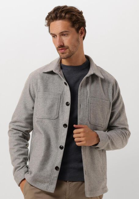 Grijze PROFUOMO Overshirt OVERSHIRT CHECK - large