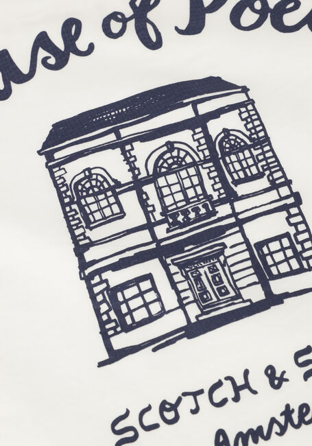 Witte SCOTCH & SODA T-shirt RELAXED FIT APPLIQUE ARTWORK T-SHIRT Witte SCOTCH & SODA T-shirt RELAXED FIT APPLIQUE ARTWORK T-SHIRT - large