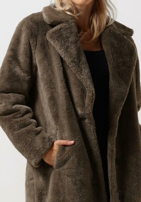 Taupe GIACOMO THE JACKET Faux fur jas 6610560 - large