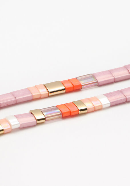 NOTRE-V Colliers KETTING PLATTE KRAAL en rose - large