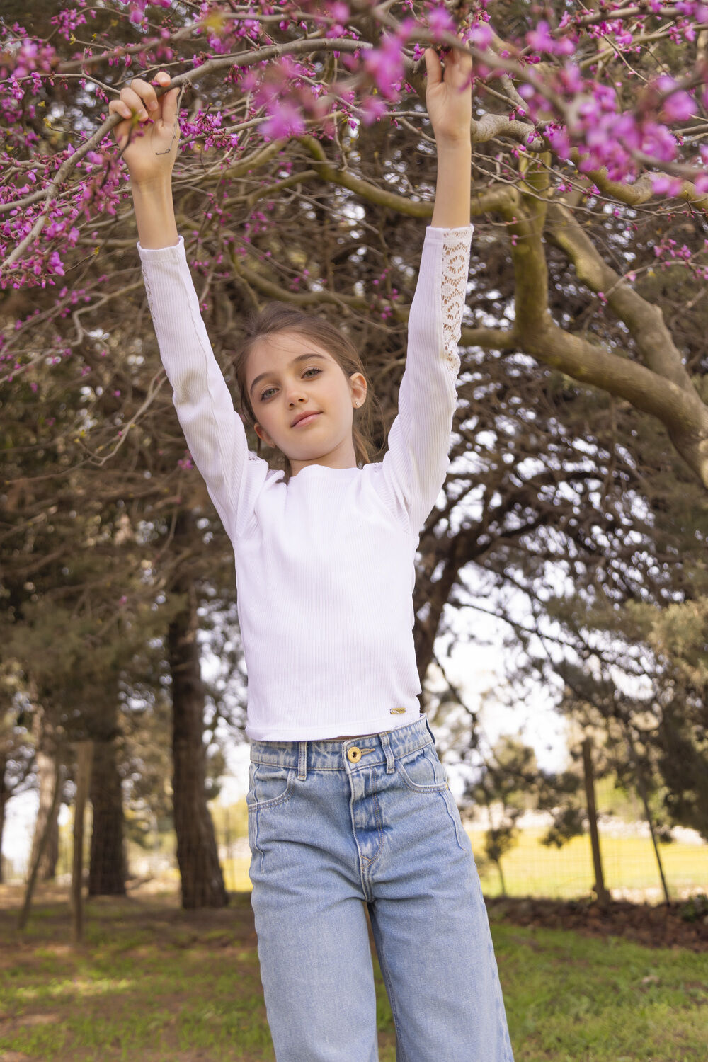 VINGINO Wide jeans CASSIE en bleu - large