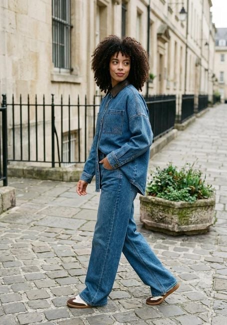 Blauwe STUDIO AR Spijkerjas LIGIA DENIM - large