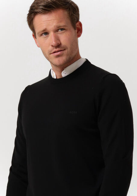 BOSS BLACK Pull BOTTO en noir - large