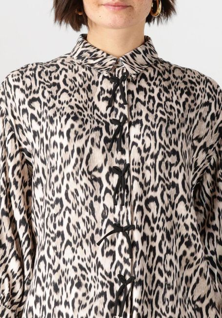JANSEN AMSTERDAM ROBINE BLOUSE WA 798 3/4 SLEEVE BOWDETAILS Blouses en beige - large