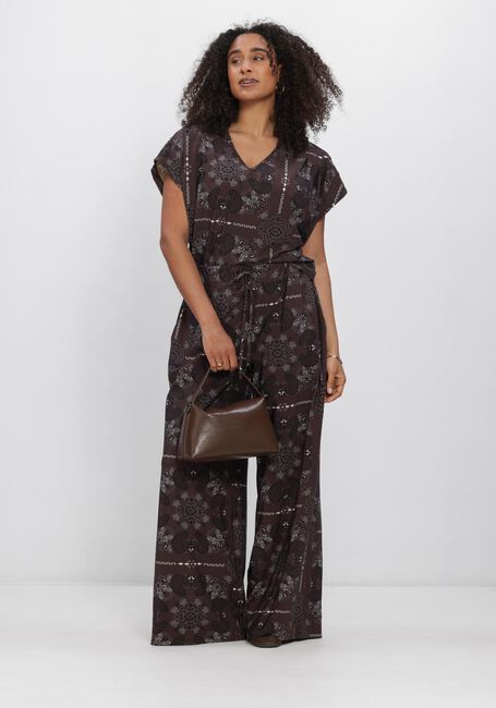Bruine STUDIO ANNELOES Top Renske paisley vneck top - large