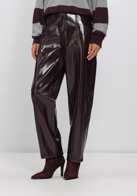Bordeaux DANTE6 Pantalon SCENE PATENT FAUX LEATHER PANTS - large