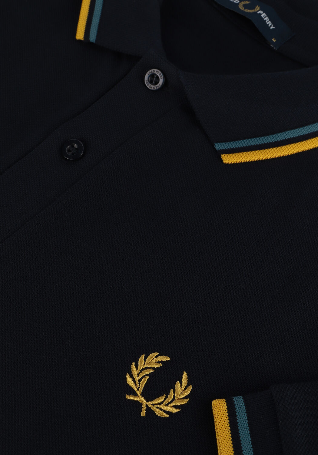 Donkerblauwe FRED PERRY Polo TWIN TIPPED FRED PERRY SHIRT - large