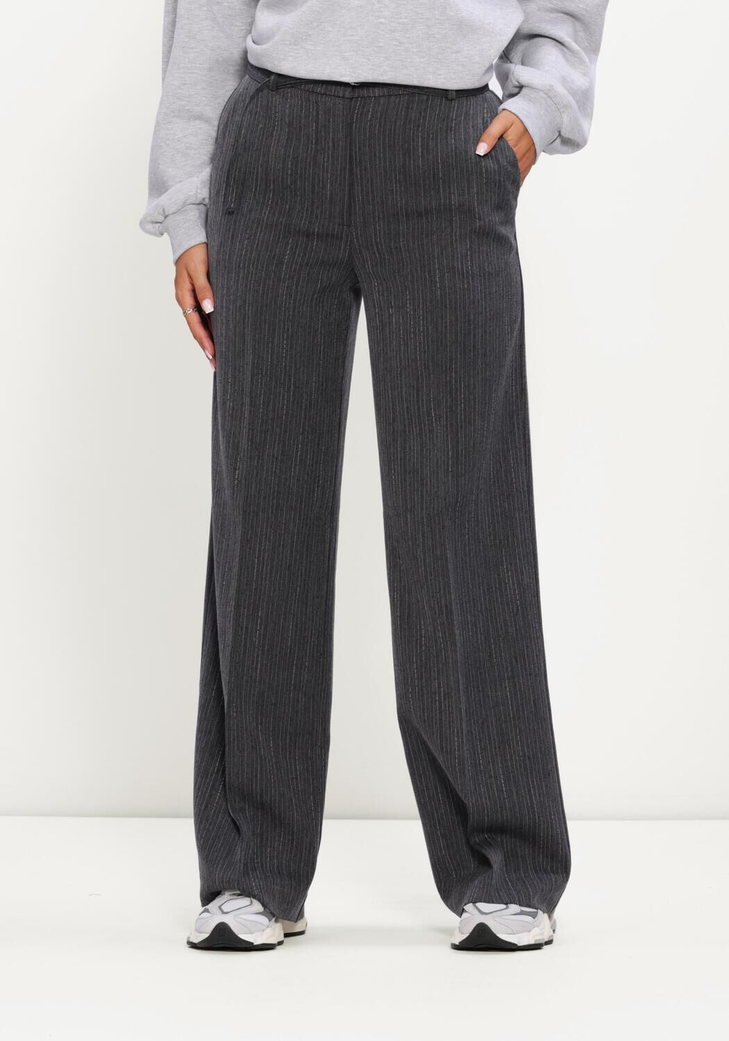 Donkergrijze MODSTR&Ouml;M Broeken/jumpsuits BIRNAMD PANTS - large