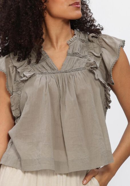 NEO NOIR JAYLA S VOILE TOP Hauts & T-shirts en vert - large