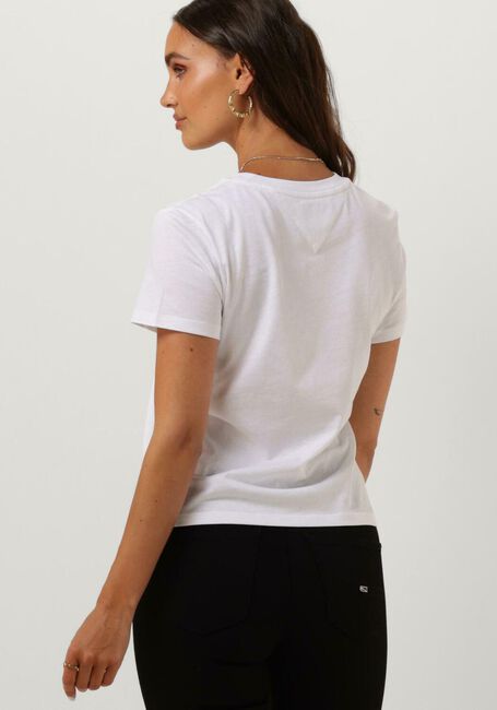 Witte TOMMY JEANS T-shirt TJW REGULAR JERSEY C NECK - large