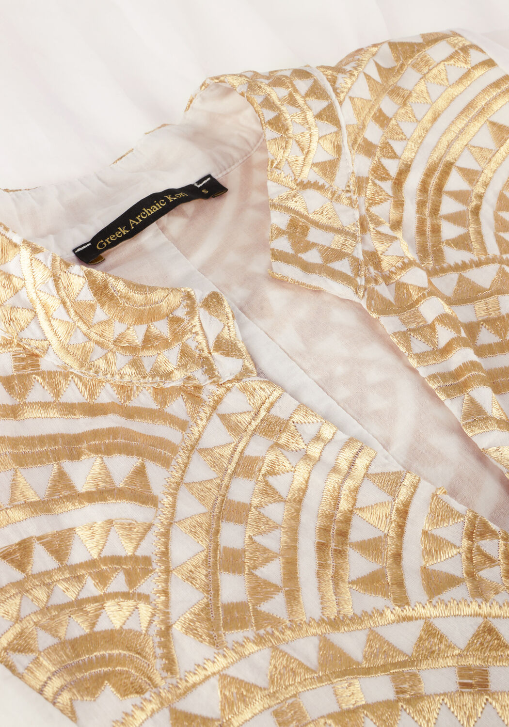 GREEK ARCHAIC KORI Mini robe 330051 en blanc - large