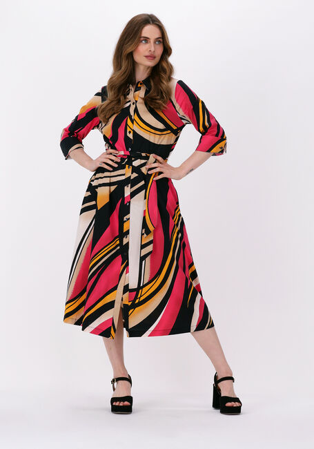 Multi SUMMUM Midi jurk DRESS BIG SWIRLS - large