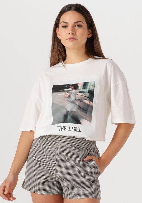 Witte ALIX THE LABEL T-shirt LADIES KNITTED POLAROID TSHIRT - large
