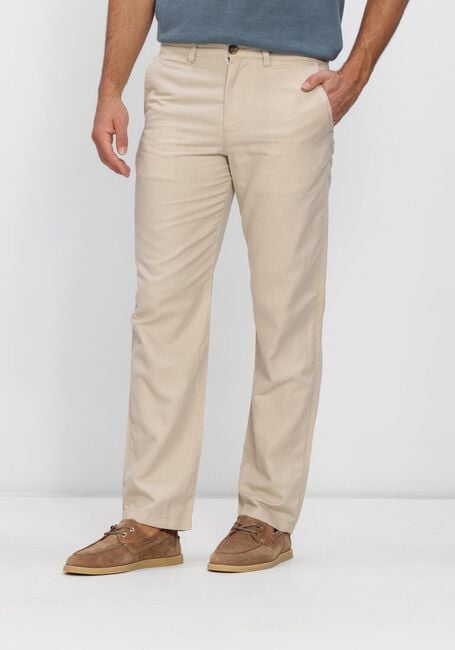 SELECTED MEN SLH196-STRAIGHT MILES LINEN  BLEND PANT Pantalons en beige - large