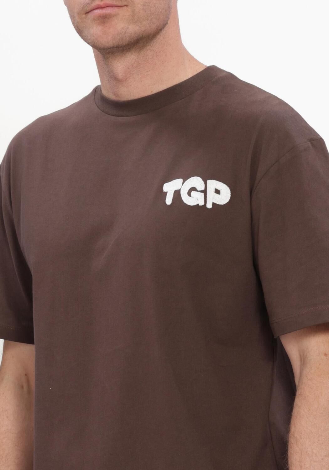 Bruine THE GOODPEOPLE T-shirt TOOK - large