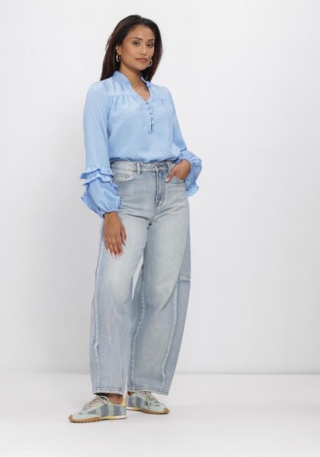 Lichtblauwe YDENCE  BLOUSE JACKY - large