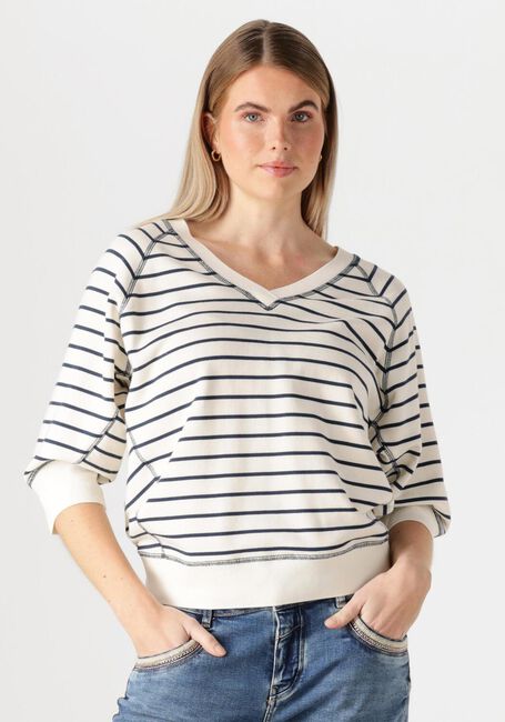 MOS MOSH Pull MMMAGGIE STRIPE SWEATSHIRT en bleu - large