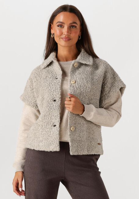 MOSCOW Veste sans manches 89-11 PELLE en gris - large