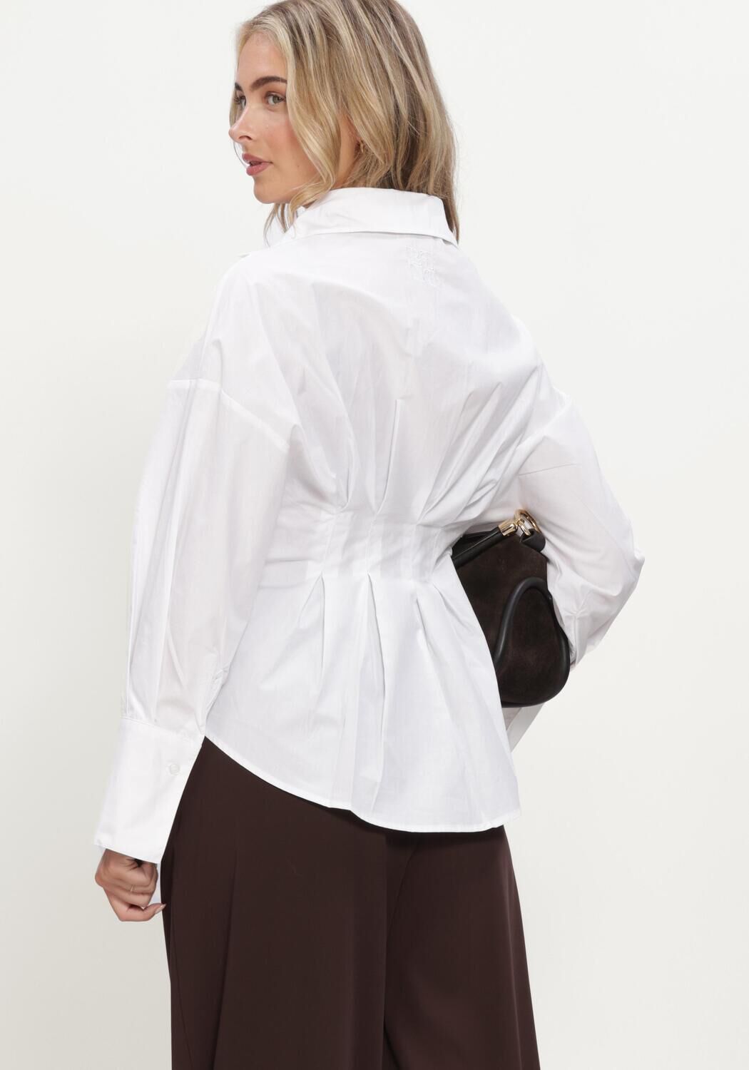 REFINED DEPARTMENT LADIES WOVEN TAILLERED BLOUSE GUUSJE Blouses en blanc - large