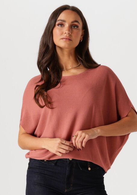 Roze SUMMUM Top OVERSIZED KNITTED TOP VISCOSE BLEND KNIT - large