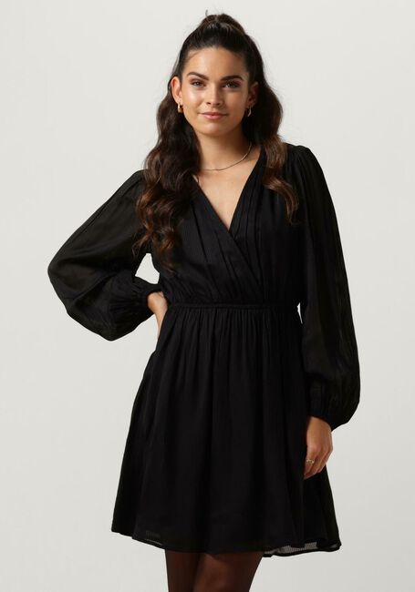 SCOTCH & SODA Mini robe BALLOON SLEEVE MINI DRESS en noir - large