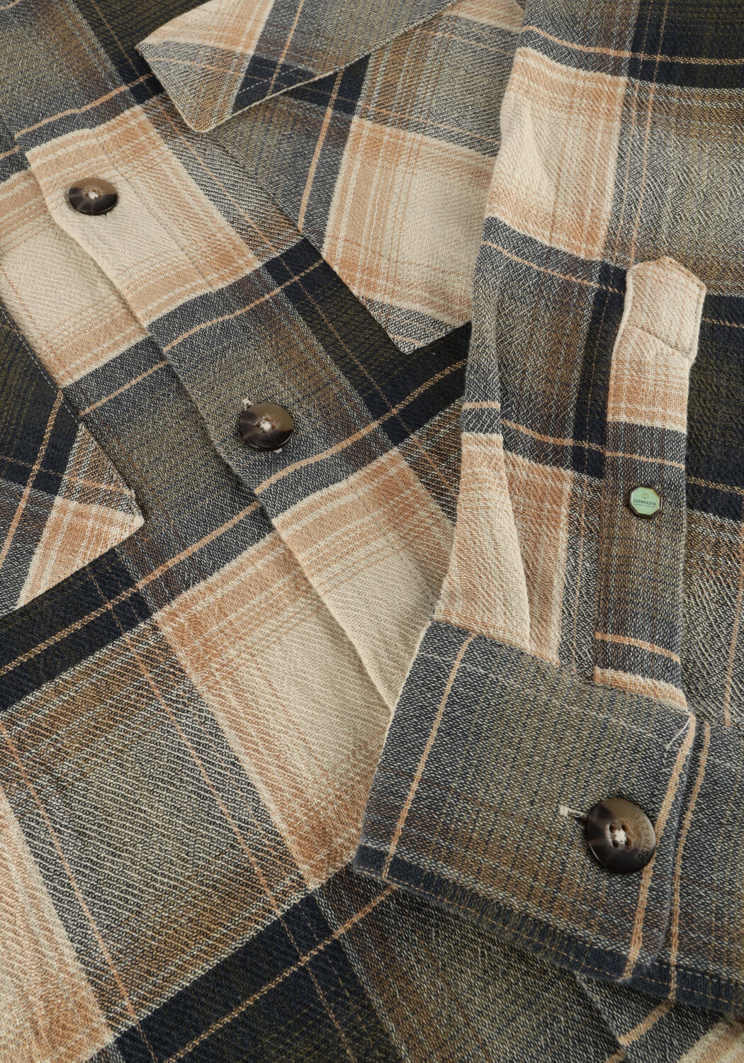 Donkergroene DSTREZZED Overshirt COREY OVERSHIRT - large