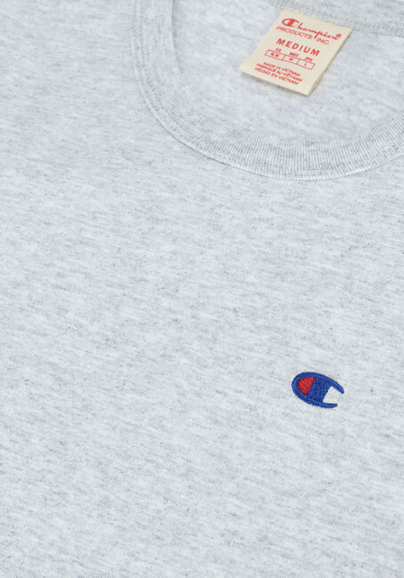 Lichtgrijze CHAMPION T-shirt SMALL C LOGO T-SHIRT - large