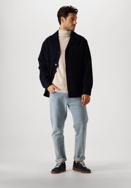 Donkerblauwe FORÉT Jack LODGE WOOL JACKET - large