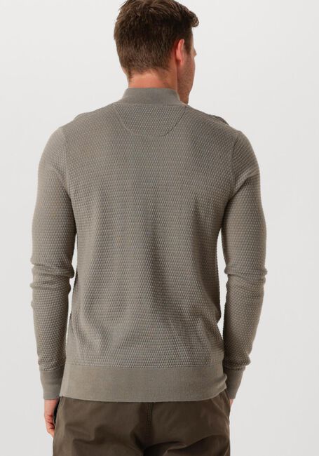BUTCHER OF BLUE Pull STRUCTURE HALFZIP Gris clair - large