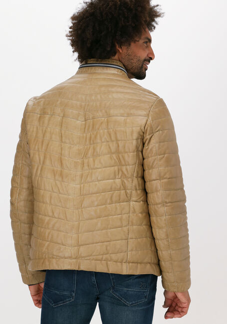 MILESTONE Veste en cuir DAMIANO Sable - large