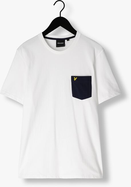 LYLE & SCOTT T-shirt CONTRAST POCKET T-SHIRT en blanc - large